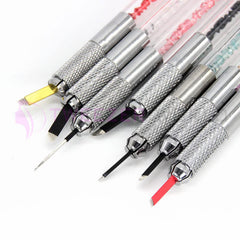 10 Multi-Color Double-Sided Microblading Handle & Brow Pen
