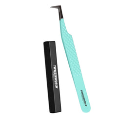 Lash Tweezers Fiber Tip L-Shape Point – Professional Volume Lash Extension Tweezers