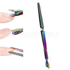 Colorful Stainless Steel Nail Art Pincher False Best Nail Shaping Tweezers