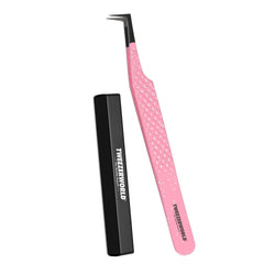 Lash Tweezers Fiber Tip L-Shape Point – Professional Volume Lash Extension Tweezers