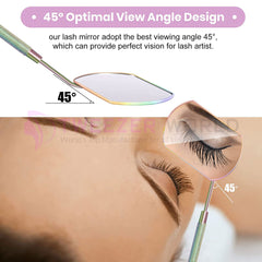 2pcs Eyelash Extensions Rainbow Best Eyelash Mirror Set