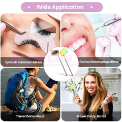 2pcs Eyelash Extensions Rainbow Best Eyelash Mirror Set