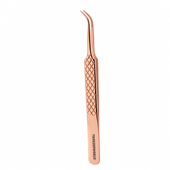 Curved Tweezers For Eyelash Isolation Manufacturer by TWEEZER WORLD