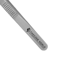 Professional Serrated Handle Eyelash Extension Stainless Steel Tweezers