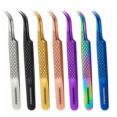 Curved Eyelash Tweezers – Bent Point | TWEEZER WORLD®