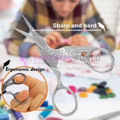 Professional High Quality Small Sewing Scissors with Leather Cover