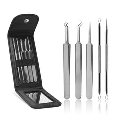 Silver Blackhead Clearing Tool Blackheads Popper Set - TWEEZER WORLD