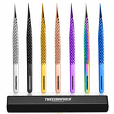Slim Handle Straight Isolation Tip Tweezers by TWEEZER WORLD