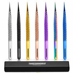 Slim Handle Straight Isolation Tip Tweezers by TWEEZER WORLD