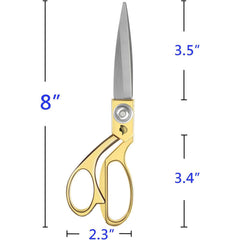 Professional Wild & Bold Scissors, Heavy Duty Tailor Scissors Gold Shears