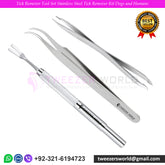 Tick Remover Tool Set Stainless Steel Tick Remover Kit Dogs and Humans