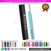 Top Rated Eyelash Volume Sky Blue Handle Best Extension Volume Tweezers