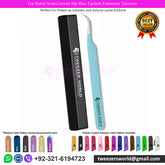 Top Rated Semi-Curved Sky Blue Eyelash Extension Tweezers