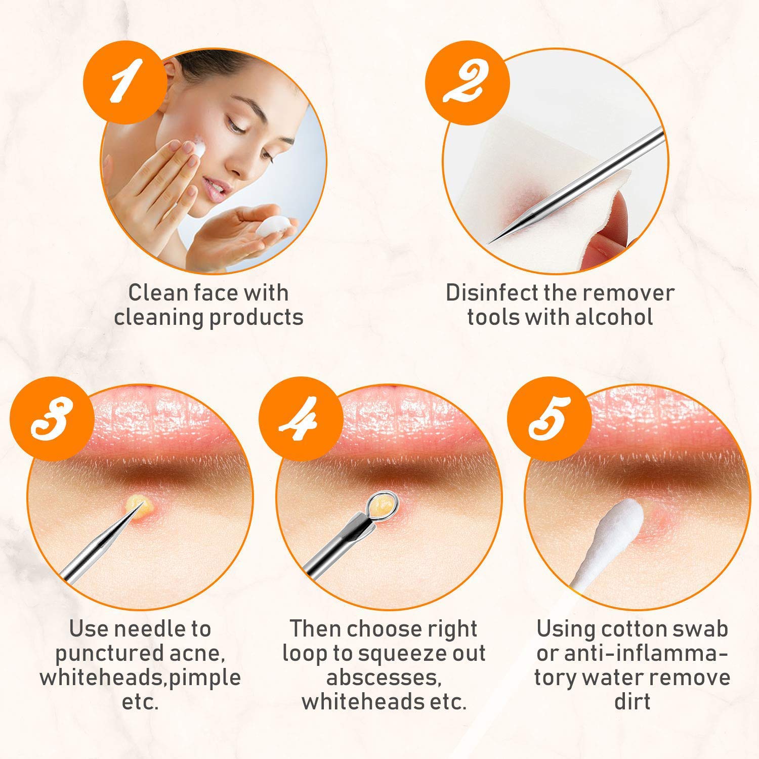 Use On Skin Blackhead Extractor Tool, Blackheads Set - TWEEZER WORLD