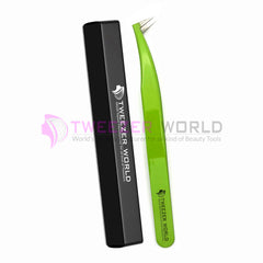 L-Shape Volume Kelly Green Best Eyelash Volume Tweezers
