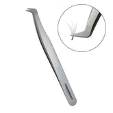 Volume Fan Lash Tweezers Curved Flat Tip | TWEEZER WORLD