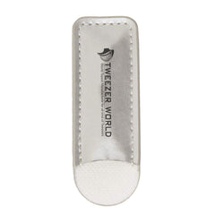 White Rexine pouch for tweezers