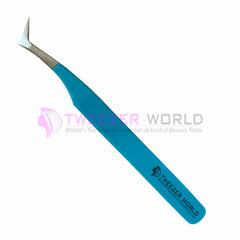 Best Selling L-Shape Volume Blue Handle Best Eyelash Volume Tweezers