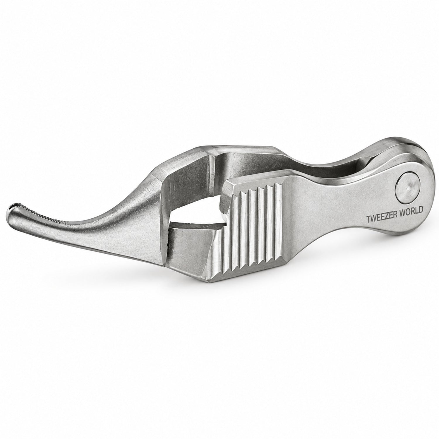 Bulldog-Type Serrefine Clamp – Curved, 28 / 35 / 50 mm — jaw detail catalogue illustration