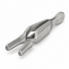 Bulldog-Type Serrefine Clamp – Straight, 28 / 35 / 50 mm — front perspective catalogue illustration