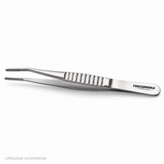 TWEEZER WORLD DeBakey angled forceps, side view — catalogue illustration; sample geometry pending verification