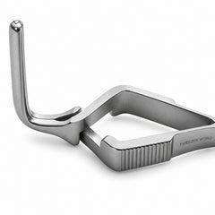DeBakey Cross-Action Bulldog Clamp – 90° Angled, 7 cm — jaw detail catalogue illustration