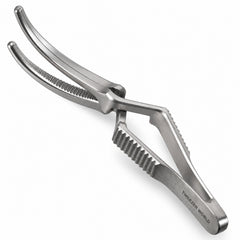 DeBakey Cross-Action Bulldog Clamp – Curved, 45 mm Jaw — jaw detail catalogue illustration