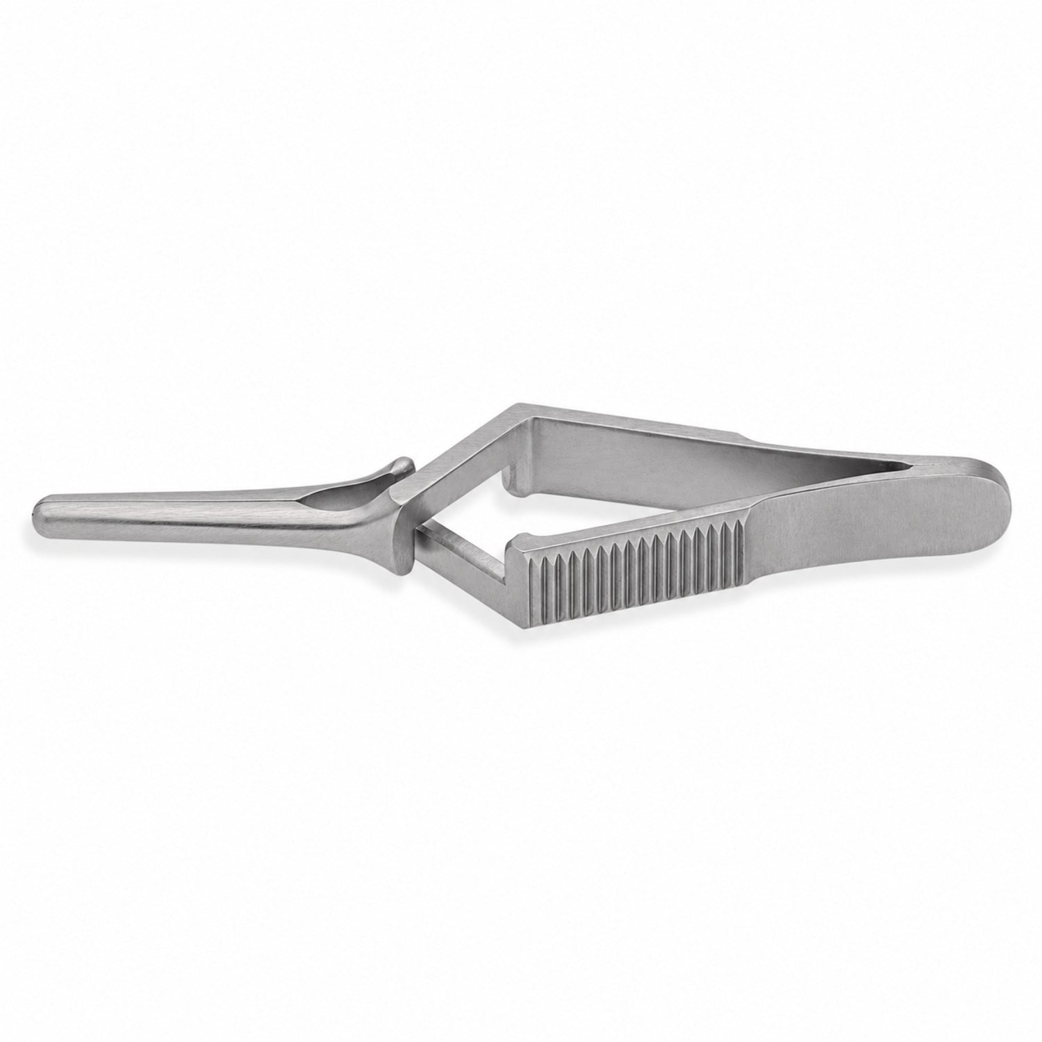 DeBakey Cross-Action Bulldog Clamp – Straight, 30 mm — catalogue illustration on white background