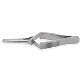 DeBakey Cross-Action Bulldog Clamp – Straight, 30 mm — catalogue illustration on white background