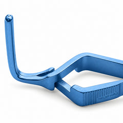 DeBakey Cross-Action Bulldog Clamp Titanium Option – 90° Angled, 7 cm — jaw detail catalogue illustration