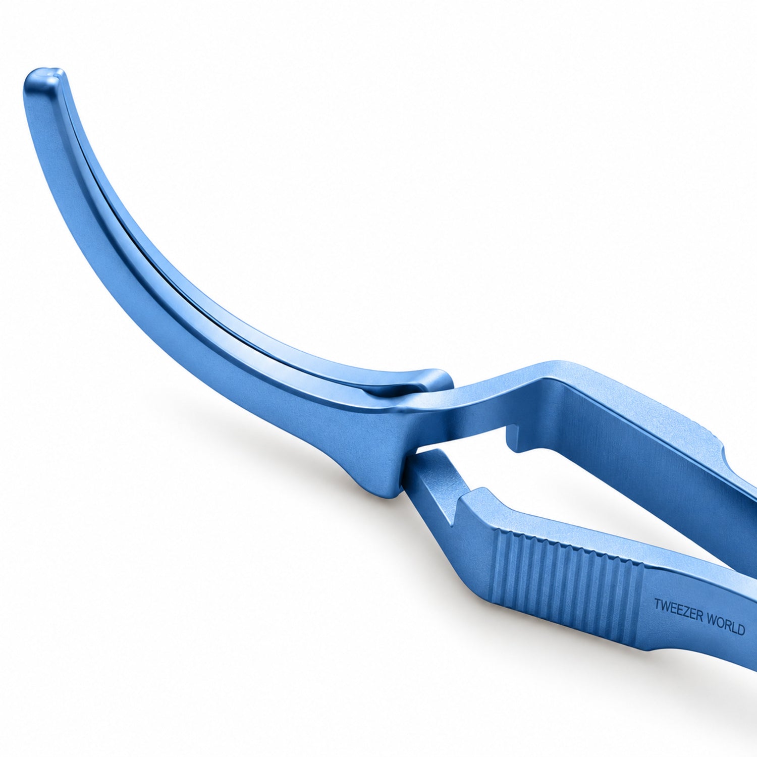 DeBakey Cross-Action Bulldog Clamp Titanium Option – Curved, 10 cm — jaw detail catalogue illustration
