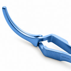 DeBakey Cross-Action Bulldog Clamp Titanium Option – Curved, 10 cm — jaw detail catalogue illustration