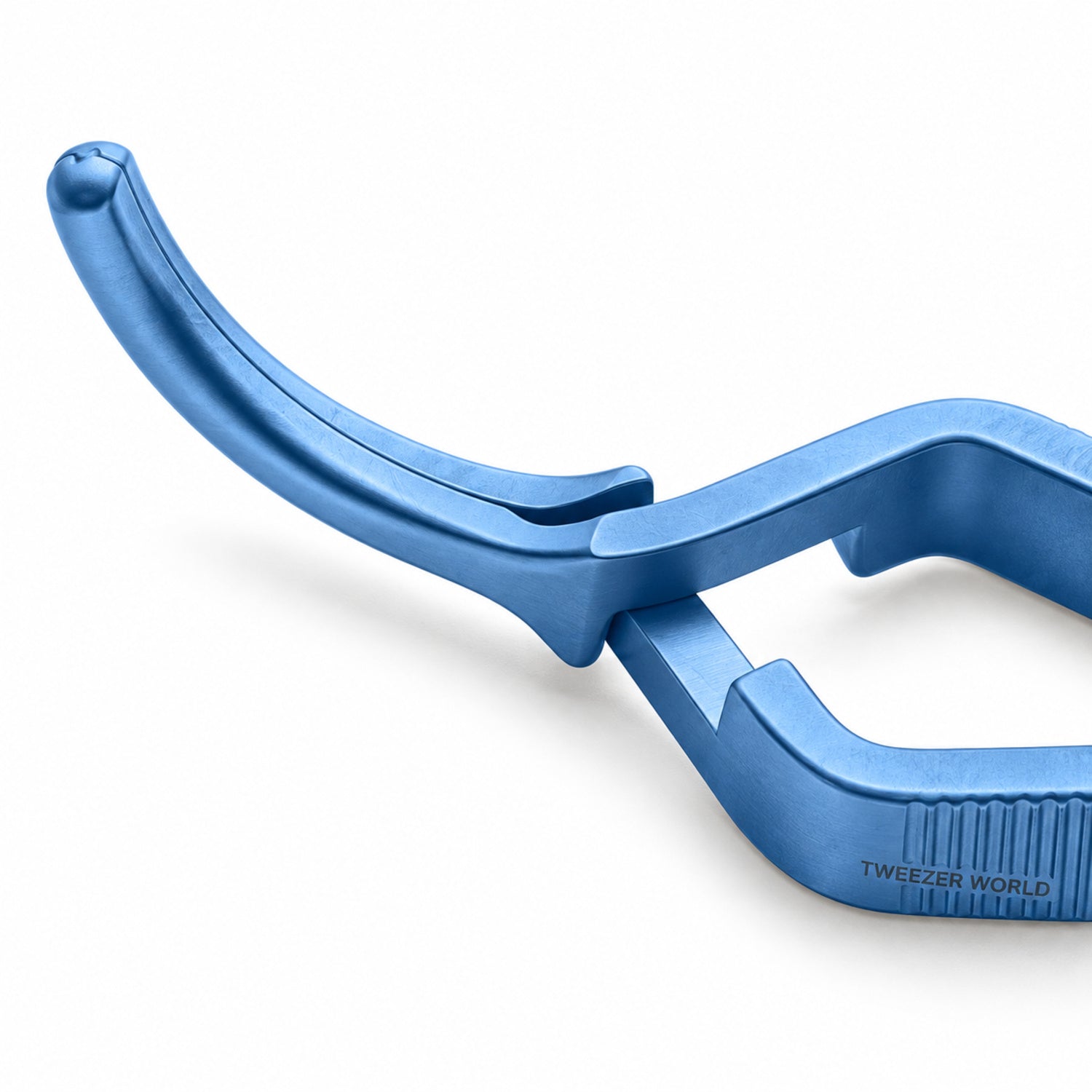 DeBakey Cross-Action Bulldog Clamp Titanium Option – Curved, 8.5 cm — jaw detail catalogue illustration