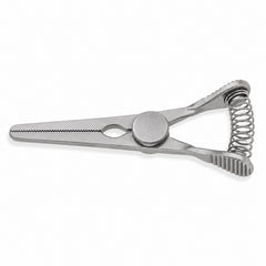 DeBakey Glover Bulldog Clamp – Straight, 20 mm Jaw — catalogue illustration on white background