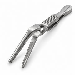 DeBakey-Hess Bulldog Clamp – Angled, 20 mm Jaw — front perspective catalogue illustration