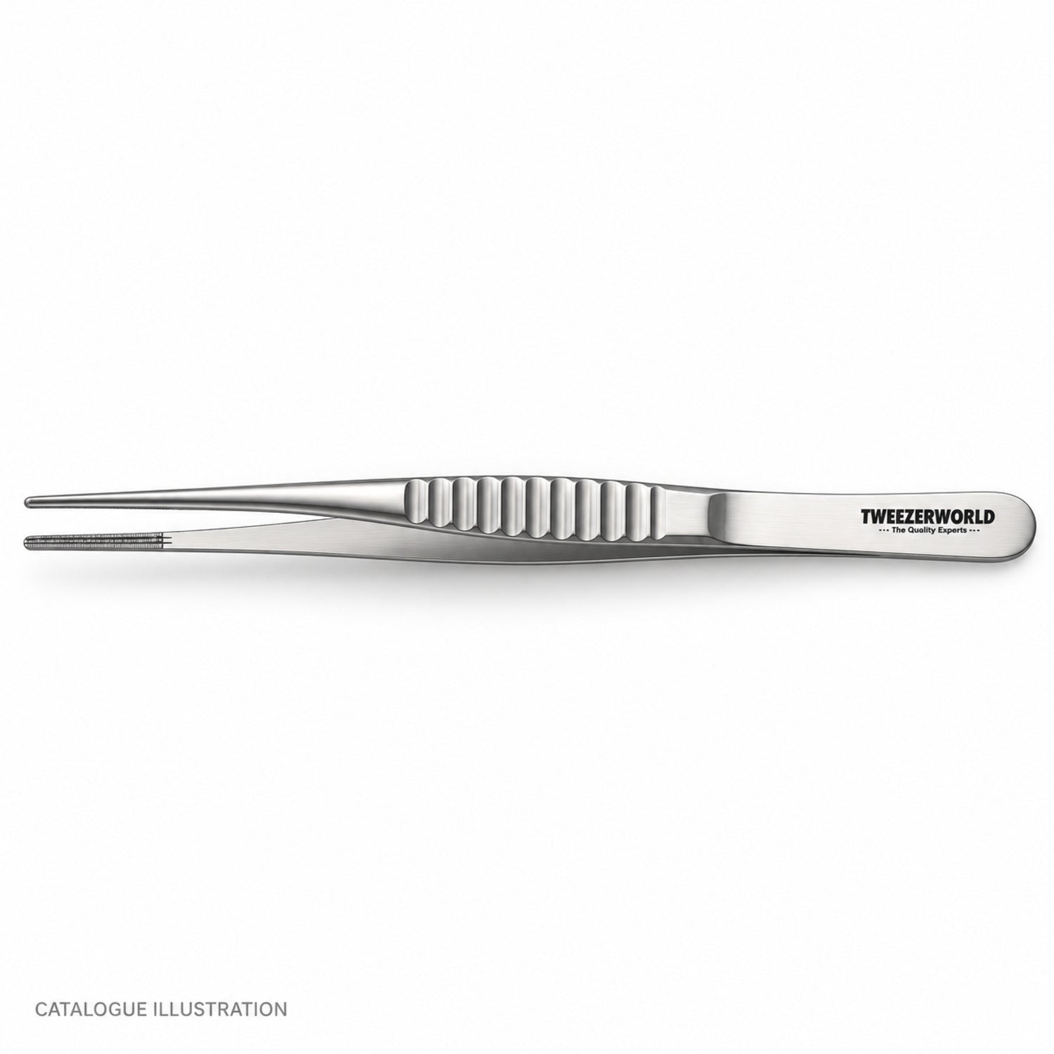 TWEEZER WORLD DeBakey long forceps, top view — catalogue illustration; sample geometry pending verification