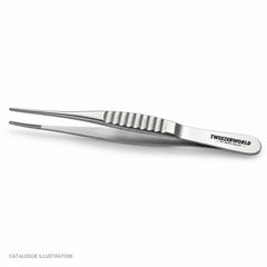 TWEEZER WORLD DeBakey micro forceps, side view — catalogue illustration; sample geometry pending verification