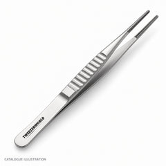 TWEEZER WORLD DeBakey straight forceps, reverse view — catalogue illustration; sample geometry pending verification