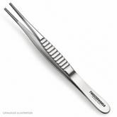 TWEEZER WORLD DeBakey titanium forceps catalogue illustration; exact model subject to sample verification