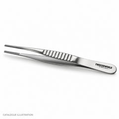 TWEEZER WORLD DeBakey titanium forceps, side view — catalogue illustration; sample geometry pending verification