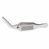 Diethrich Micro Bulldog Clamp – Angled, 12 mm — catalogue illustration on white background