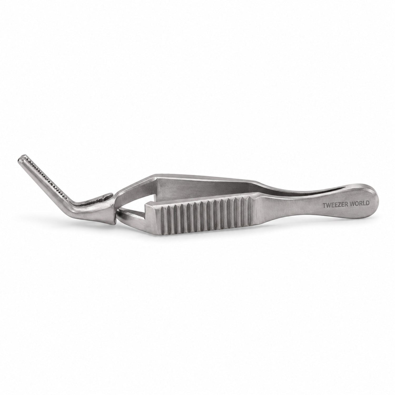 Diethrich Micro Bulldog Clamp – Angled, 8 mm Jaw — side profile catalogue illustration