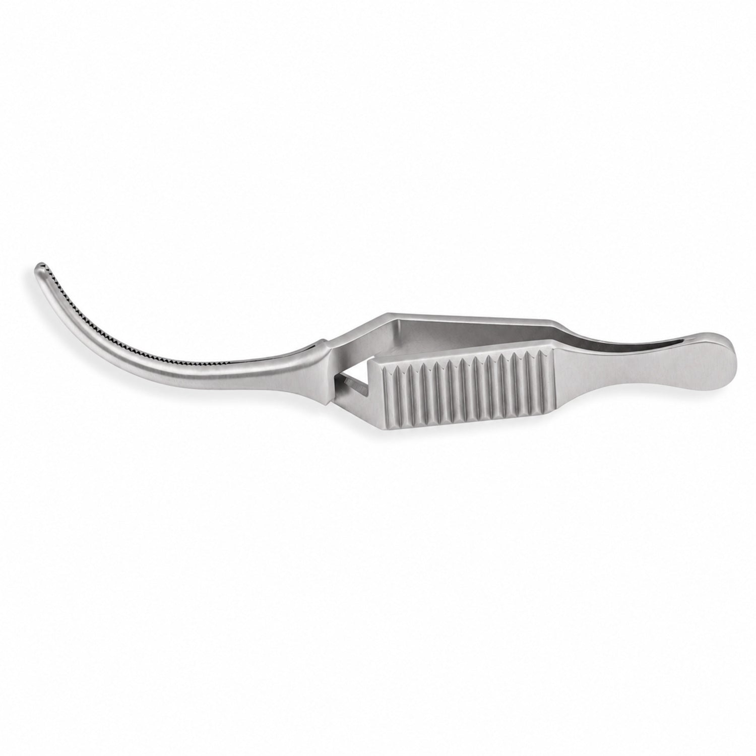 Diethrich Micro Bulldog Clamp – Curved, 20 mm — catalogue illustration on white background