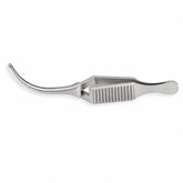 Diethrich Micro Bulldog Clamp – Curved, 20 mm — catalogue illustration on white background