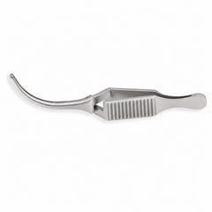 Diethrich Micro Bulldog Clamp – Curved, 20 mm — catalogue illustration on white background