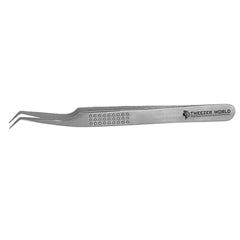 Professional Dotted Grip Lash Tweezers Stainless Steel Eyelash Tweezers