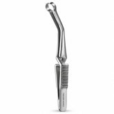 French-Type Shunt Bulldog Clamp – Angled Ring Jaw, Silver Finish — hero catalogue illustration