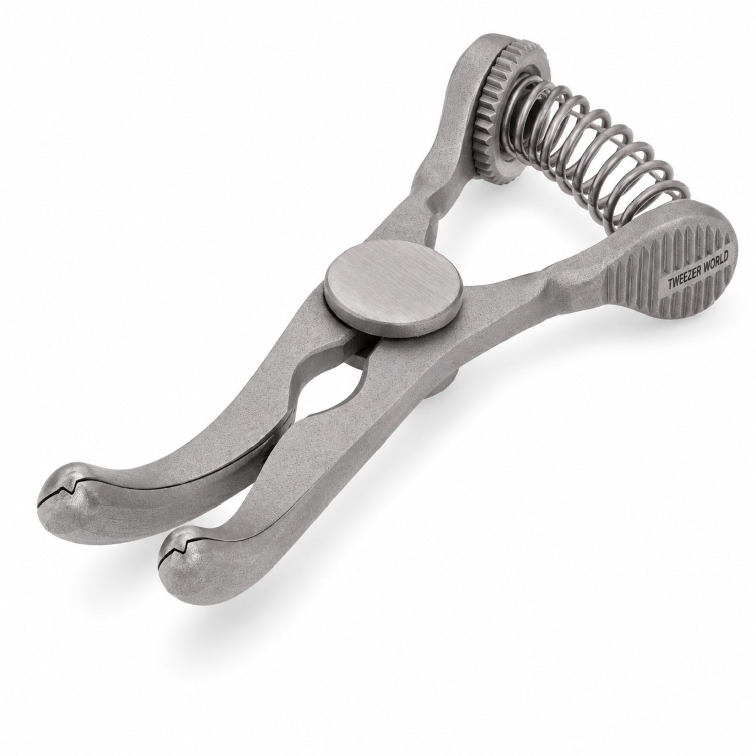Jacobson Bulldog Clamp – Curved, 21 mm Jaw — front perspective catalogue illustration