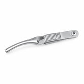 Johns Hopkins Bulldog Clamp – Curved, 50 mm Jaw — catalogue illustration on white background
