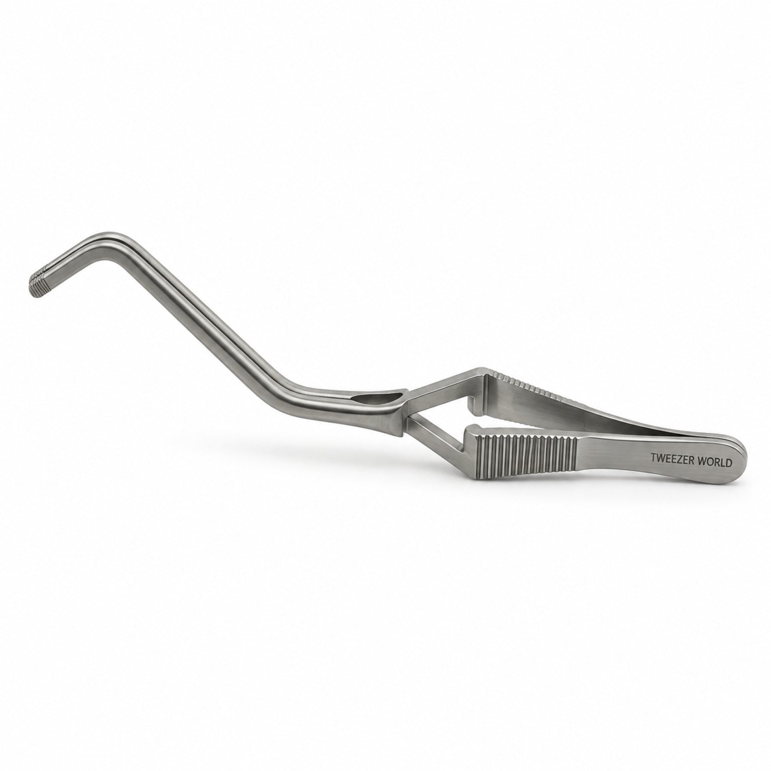 Kitzmiller Bulldog Clamp – Left Angled, 60 mm Jaw — side profile catalogue illustration